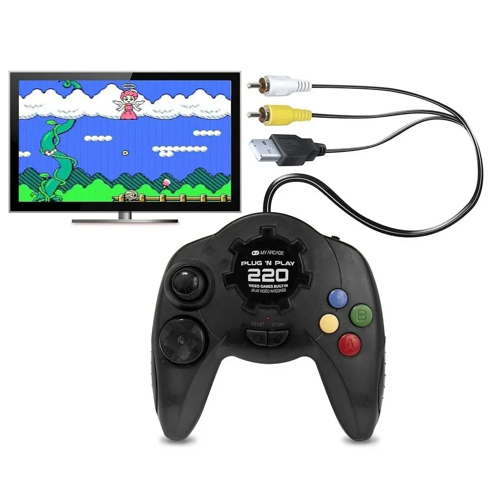 My Arcade Plug N Play TV Game Console: 220 Retro Style Games -